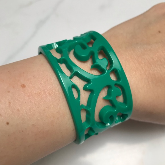 Resin Filagree Cuff Bracelet - Picture 2 of 5
